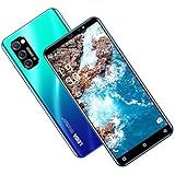 Smartphone ohne Vertrag Android 7.0 Quad-Core Handy Dual-SIM 1GB+4GB 3in1 Kartensteckplatz 5,0 Zoll Bildschirm Rückseite 4 Kamera mit 5MP Makro-Objektiv (Blau)