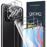 QHOHQ 3 Stück Panzerglas Schutzfolie für Xiaomi Redmi Note 11/Xiaomi Poco m4 pro 5G mit 3 Stück Kamera Schutzfolie, 9H Härte, Ultra-HD, Anti-Kratz, Anti-Blasenfrei, Einfach I