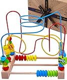 Jaques of London Luxus Motorikschleife Aktivitäten Spielzeug Würfel | Qualitäts Holzspielzeug Für 1 2 3 Jährige | Großes Montessori Spielzeug | Perfekt Kleinkind Spielzeug | Seit 1795