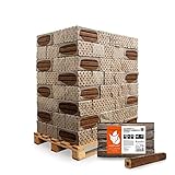 Holzbriketts Laubholz Pinikay Quadro Kamin Ofen Brenn Holz Heiz Grill Smoker Brikett 10kg x 96 Gebinde 960kg / 1 Palette Palig