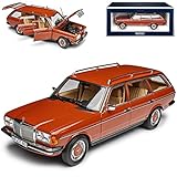 Mercedes-Benz W123 E-Klasse S123 200 T-Modell Kombi Englisch Rot 1975-1986 1/18 Norev Modell Auto mit individiuellem Wunschk