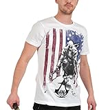 Assassins Creed III - Burned Flag T-Shirt weiß - XL