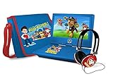 Ematic NPW7221PW Nickelodeons Paw Patrol Tragbarer DVD-Player mit 9 Zoll drehbarem Bildschirm, Reisetasche und Kopfhörer, B