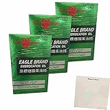 Eagle Brand Embrocation Oil 3er Pack (3x24ml Flasche) + usy Block