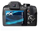 atFoliX Schutzfolie kompatibel mit Fujifilm FinePix S9800 Folie, ultraklare FX Displayschutzfolie (3X)