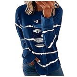 Women's Sexy Off The Shoulder Tops Long Sleeve Cross Wrap Ribbed Knit Shirt Blouse(Blue, 3XL)