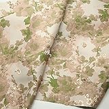 Meterware als Dekostoff- Ölgemälde gewebter goldfarbener Seidenbrokat-Jacquard-Stoff handgemachter Stoff 0.5