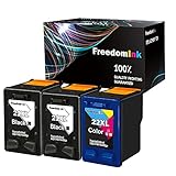 FreedomInk 21XL 22XL Druckerpatronen Kompatibel mit HP 21 22 XL Tintenpatronen Multipack, für HP PSC 1410, Officejet 4315, Deskjet 3940 D1530 D2360 D2460 F380 F2180 F2224 F4180 ( 2 Schwarz , 1 Farbe )