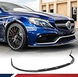 JC SPORTLINE Frontspoiler Spoilerlippe Für C Klasse W205 C205 C63 AMG S Coupe Pre-facelift 2015-2018 Echt Carbon Faser Kohlefaser Stoßstange Frontschürze Cup Splitter Flaps Ap