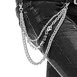 ZOYLINK Hose Kette Jean Brieftasche Kette Mode Hip Hop Gothic Punk Hose Kette für M