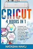 CRICUT: 4 BOOKS IN 1: A Detailed User Guide on All Cricut Machines (Maker Explore Air 2, Joy), Design Space; Complete with DIY Project Ideas and Practical ... All Tools and Materials (English Edition)