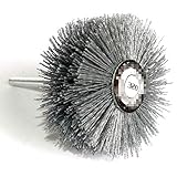 Polierbürste,Nylon BüRste 2ST 80mm Bohrer Schleif Nylon Draht Schleifscheibe Radiale Bristle Polierbürste for Holzmöbel Shank (Grit : 320 2pcs)