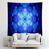 YYRAIN Boho Stil Polyester Stoff Hippie Mandala Druck Wandbehang Home Wandkunst Dekoration Wandbehang Studio Trend Hintergrund Tuch 130x150