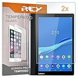 REY Pack 2X Panzerglas Schutzfolie für Lenovo Yoga TAB 3 Plus 10.1', Displayschutzfolie 9H+ Härte, Anti-Kratzen, Anti-Öl, Anti-B