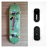 GEOLEVEL Skateboard Wandhalterung (verstellbar) – Backside sichtbar - Professioneller 3D-Druck – Halterung zur Befestigung & Aufhängen für Skate Board an der Wand – Befestigung vertikal (2 Pack)