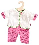 Heless 2625 - Bekleidungs-Set für Puppen im Blumi Design, 2 teilig mit Wendejacke und Hose, Größe 35 – 45