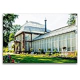 CALVENDO Premium Textil-Leinwand 120 x 80 cm Quer-Format Großes Gewächshaus, Leinwanddruck von Markus W. Lamb