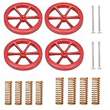 BZ 3D Heatbed Leveling Kit,4Pcs Aluminum Hand Twist Leveling Nut,8Pcs Hot Bed Die Springs,for Ender 3 V2/3/3 Pro/Ender 5/5 Plus/Pro/CR-10/10S/CR-10 V2/ V3