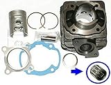 UNTIMERO 50 Zylinder KIT 39mm KOLBEN Nadel Lager Set für Honda X8R 50 S X R 98-03 AF49 Zylinderkit Zylinderk