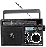 Improve Kassettenspieler im Retro-Stil, Radio und Recorder, mit AM/FM-Radio, analoge Einstellung, 3,5 mm, Kopfhöreranschluss, integriertes Mik