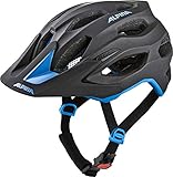 ALPINA Unisex - Erwachsene, CARAPAX 2.0 Fahrradhelm, black-blue, 57-62