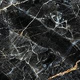 Rodnik Küchenrückwand-Spritzschutz-Wanddeko-Balkonsichtschutz| Hochwertig, robust, Kratz-und wasserfest |Viele Motive (Marmor schwarz, 60x400 cm)
