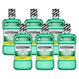 Listerine Zahn- und Zahnfleischschutz Mundspülung, umfassendes Mundwasser, antibakteriell für gesundes Zahnfleisch (6 x 600 ml)