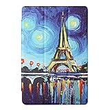 Tveinan Hülle Leder für Samsung Galaxy Tab S6 Lite 10.4 2020 SM - P610 / P615 Tablette Schutzhülle, Stand Auto Schlaf / Wach Funktion 360 Grad Stoßfeste Klapphülle Case - T