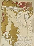 Artland Alte Meister Premium Wandbild Alfons Mucha Bilder Poster 80 x 60 cm Plakat für die XV Ausstellung des Salon des Cent Kunstdruck Wandposter Jugendstil R2MW