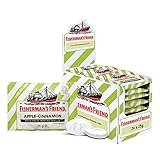 Fisherman's Friend Apple-Cinnamon | 24 x 25g Beutel | Apfel-Zimt und Menthol Geschmack | Zuckerfrei | Fü