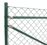 Zaun-Nagel Maschendrahtzaun Set komplett Paket Gartenzaun Drahtzaun Trennzaun Weidezaun Drahtgitter Gitterzaun 25 m / 80
