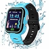 Kinder Smart Watch Smartwatches mit Telefon Wasserdicht LBS Tracker SOS Voice Chat Zwei Wege Anrufe Wecker Spiel Kamera Kinder Uhr für Jungen und Mädchen 3-12 Jahre Weihnachten Geburtstag Geschenk