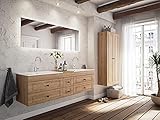 emotion Badmöbel-Set Milano XL Cottage 4tlg LED-Spiegel E