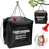 Sunshine smile Campingdusche Solardusche Tasche,40L Camping Dusche Set,Solardusche Camping,Tragbare Solar Wassersack,für Wandern/Camping/Pool Show