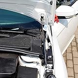 HIGH FLYING für Focus MK3 2012-2017 Edelstahl Motorhauben Gasfeder Schwarz 2 Stück (Nicht für ST, RS)