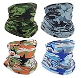 Multifunktionale Maske für Herren und Damen, mit Tarnmuster, Sonnenschutz, Sportkragen, Gesichtsbedeckung, Camo#4a, E