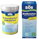 Söll 14424 FilterstarterBakterien hochreine Mikroorganismen für Teiche 250 g - natürliche Filterbakterien aktivieren die Biologie & BioBooster Teichbakterien für klares Wasser rein biologisch 500