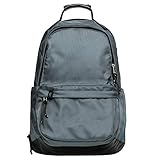 KAUKKO Vintage Casual Polyster and Leather Rucksack Backpack (Nylon Grey)