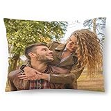 Personalisiertes FOTOGESCHENK mit eigenem Foto (60 x 40 cm) Foto-Kissen mit Deinem Foto & Text Bedrucken Zum Jahrestag, Geburtstag, Valentinstag (mit Füllung) Foto Full 60x40 [091]