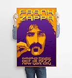 LKY Frank Zappa Poster, Rock und Jazz Sänger Frank Zappa Konzert-Poster, Druck, moderne Heimdekoration, Leinwand-Kunstdruck, Wanddekoration, Wandkunst (20,3 x 30,5 cm, ohne Rahmen)