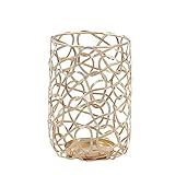 Metall Deko Kerzenleuchter,Geometrische Kerzenhalter, Geometrisch Kerzenständer,Beleuchtung Dekoration für Wohnzimmer/Esszimmer/Bar, G
