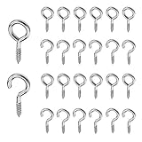 The Bead Shop Vorhanghaken und Ösen, 25 mm, 20 x Haken und 20 x Ö
