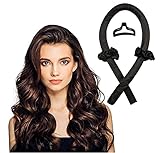 langjiao lockenwickler,locken ohne hitze，lockenwickler große locken,lockenband, lockenwickler große locken,locken ohne hitze,Hair Rollers for Girls and Women DIY Styling.(Black)