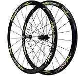 GAOTTINGSD Fahrradfelge Rennrad Räder 700C 40MM Fahrrad Wheelset doppelwandige Ultraleichtmetallfelge V Brake Schnellstart Palin Bearing 7 8 9 10 11/12 Geschwindigkeit (Color : #1)