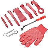 AUTOXEL Demontage Werkzeuge, 12 Stück Auto Zierleistenkeile Set, Türverkleidung Demontage Werkzeuge, Automotive Universal Reparatur Werkzeug für Entfernung Auto Tür/ Audio/ Zentrale Steuerkonsole, R