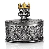 Schädel Schmuckschatulle, Skelettkopf Schmuckhalter, Schädel Dekoration, Halloween Home Organizer Für Ohrring Ring Schmuck