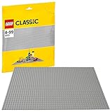 LEGO 10701 Classic Graue Bauplatte, 38 cm x 38 cm, Lernspielzeug, kreatives Sp