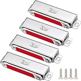 Magnetschnäpper Magnet Schranktür Jiayi 4 Stück Türmagnete für Möbel 28kg Magnete für Schranktüren Edelstahl Schrankmagnete Stark Tür Magnet Möbelmagnet Magnet Türschließer Magnetverschluss Schrank
