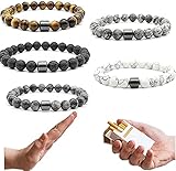 Smoking Cessation Bracelet,Triple Mens Power Therapeutisches Armband,Rauchfreies Gesundes Lungenarmband,Spirituelles Armband für positive Energie,Anti-Angst-Armband für Männer und Frauen (5PCS)