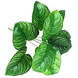 YOFAPA Künstliche Pflanze Realistische 9-Köpfe: lebensechte gefälschte tropische Pflanze Home Decoration Deko Shop Simuliert Leicht Bü